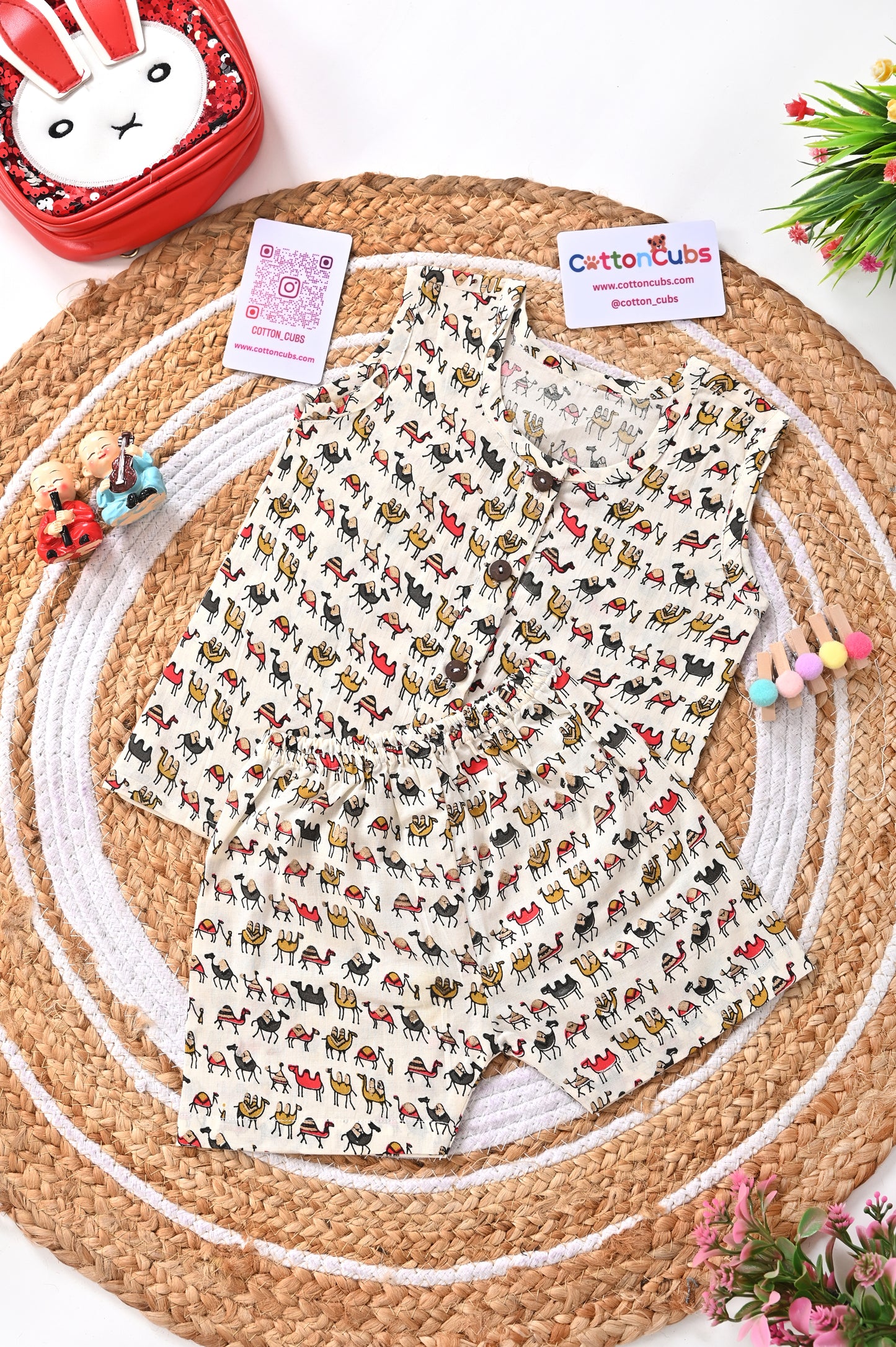 Printed Jhabla Set – 100% Cotton Comfort