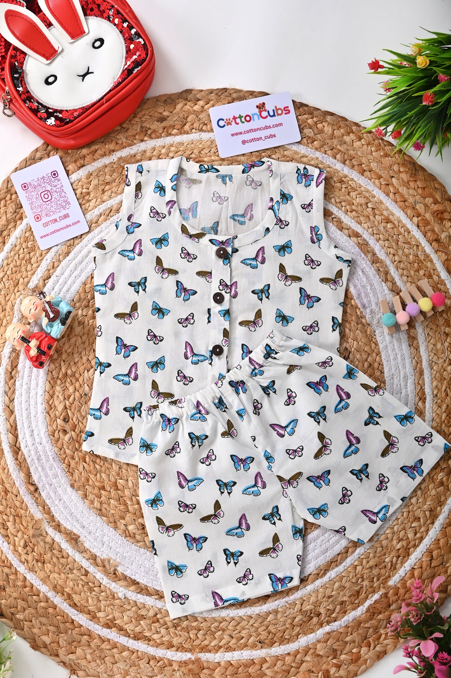 Printed Jhabla Set – 100% Cotton Comfort