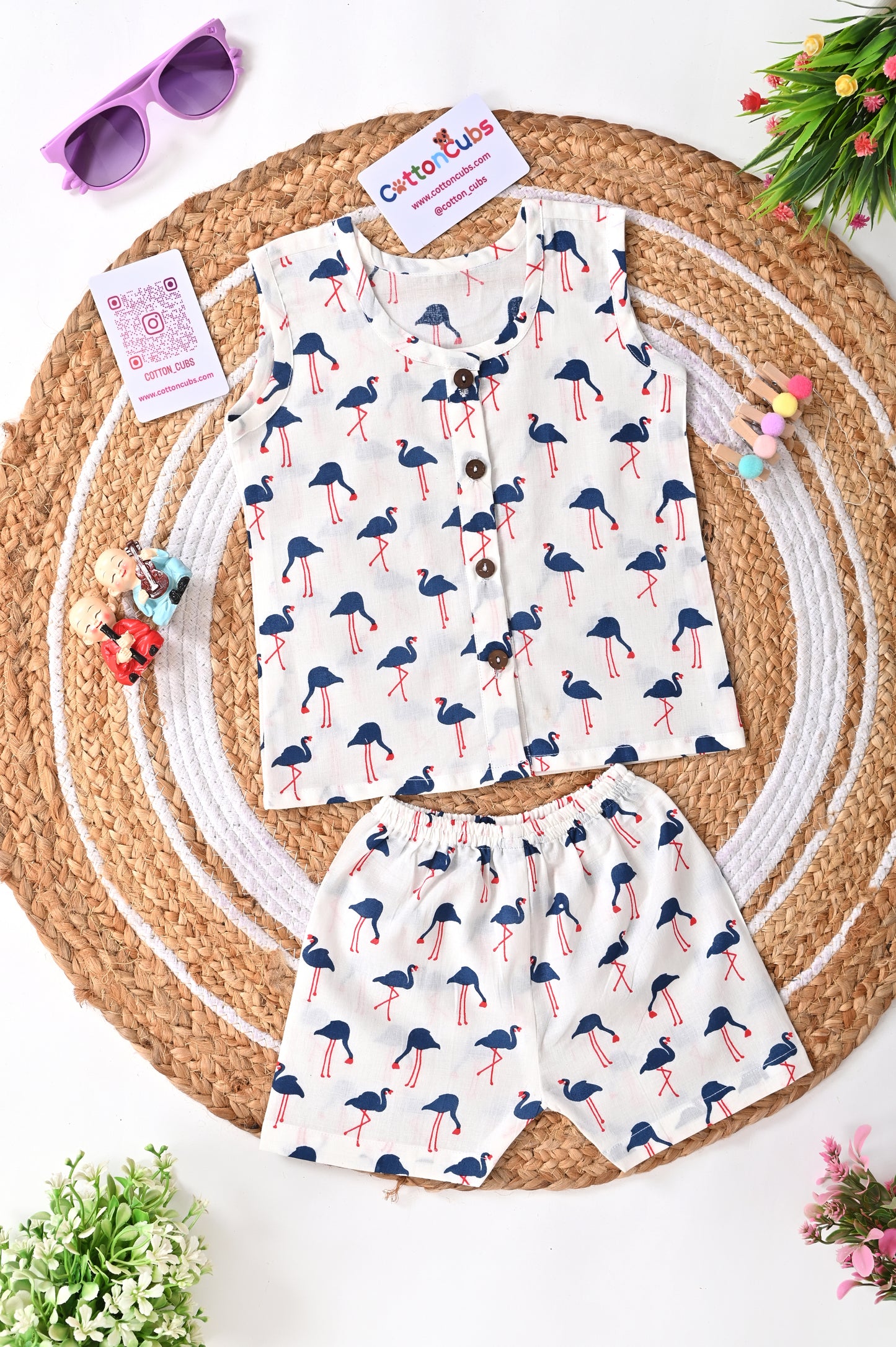 Printed Jhabla Set – 100% Cotton Comfort