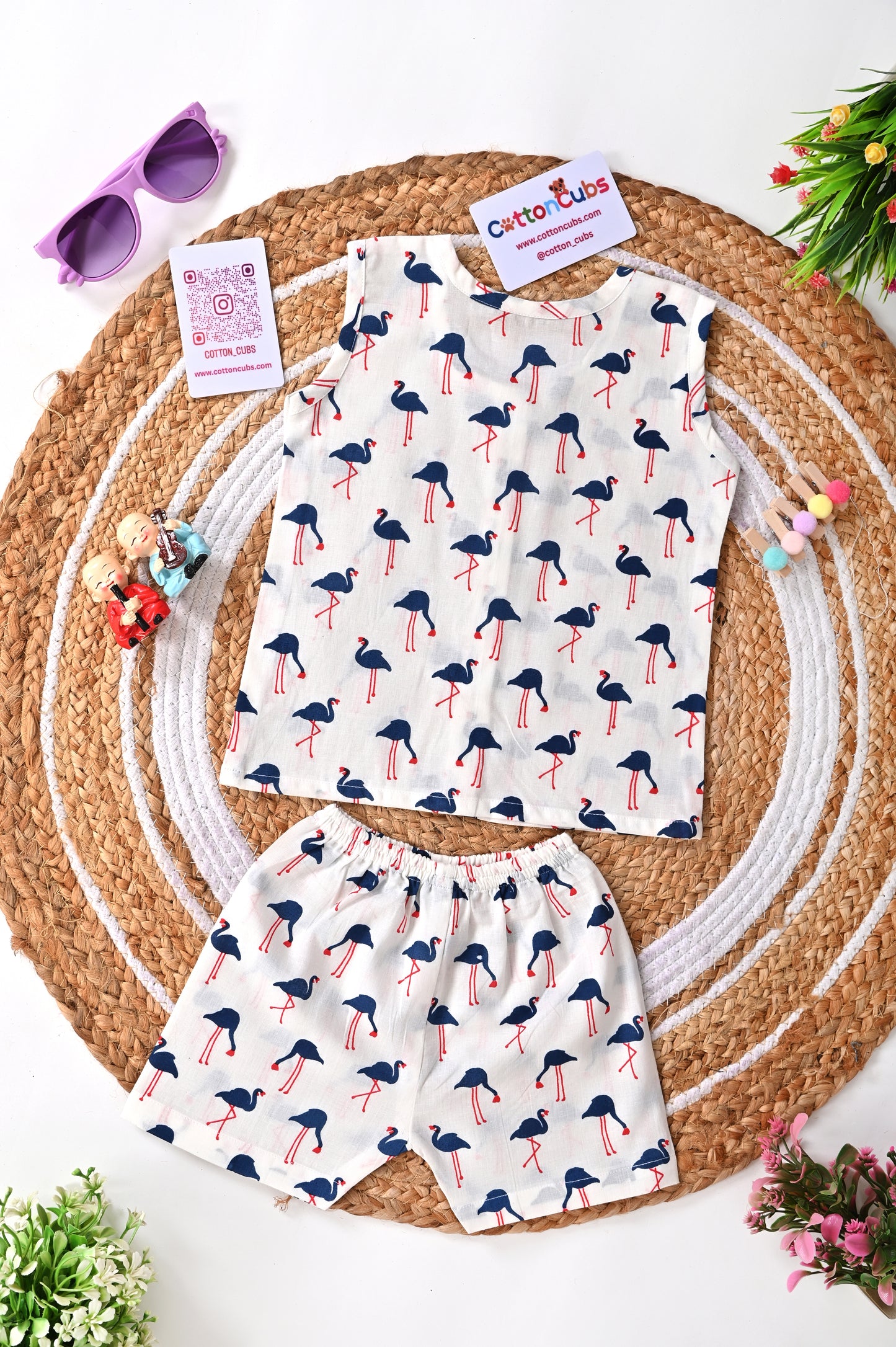 Printed Jhabla Set – 100% Cotton Comfort