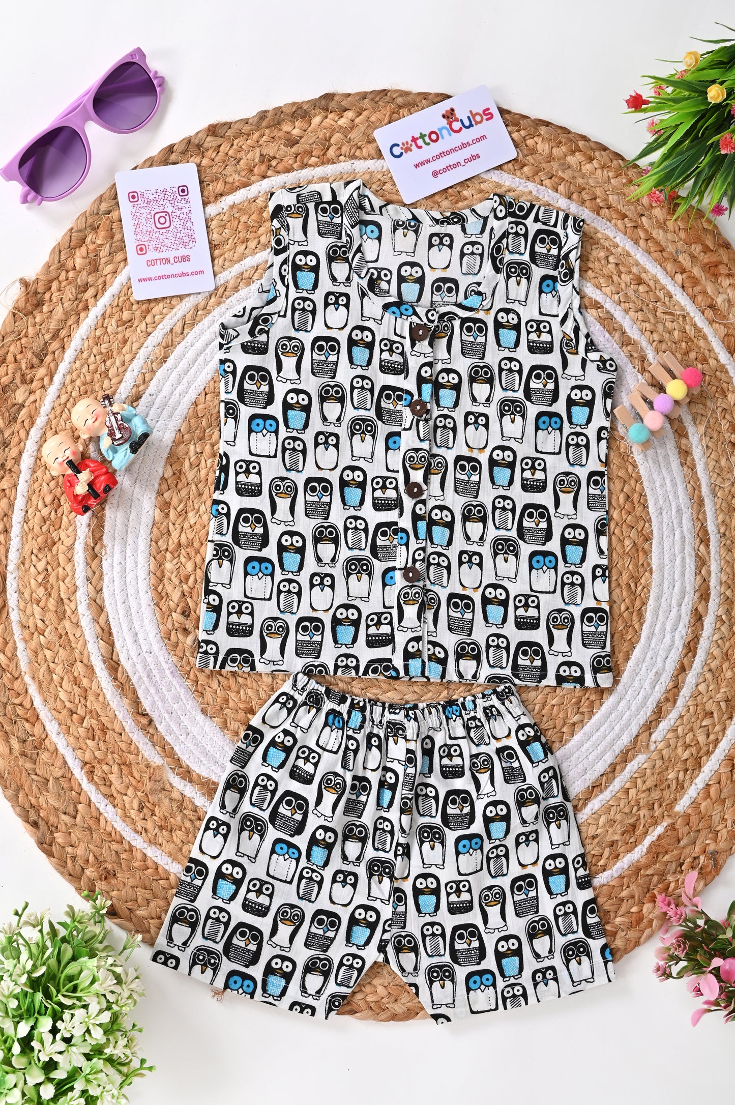 Printed Jhabla Set – 100% Cotton Comfort