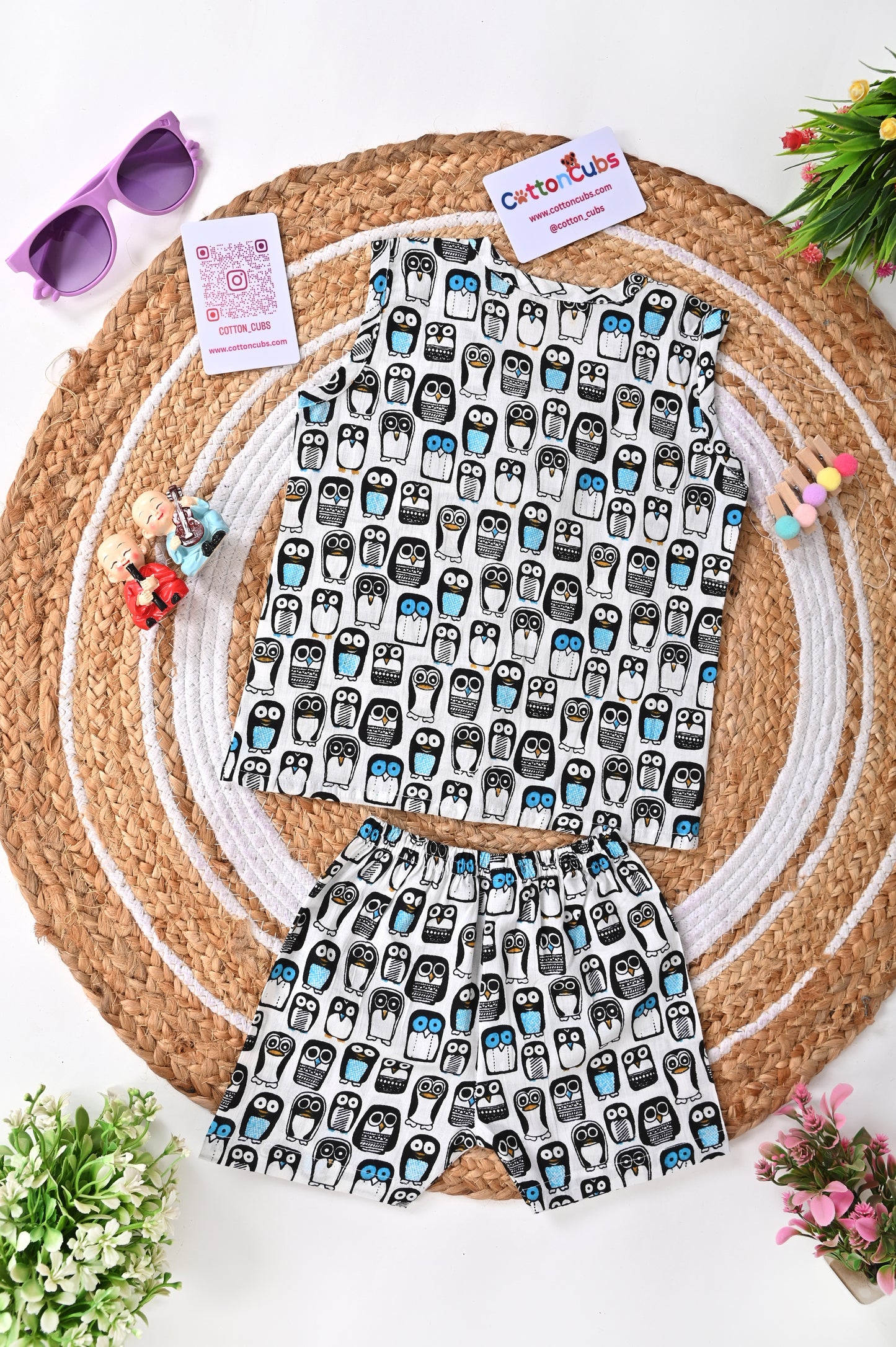 Printed Jhabla Set – 100% Cotton Comfort