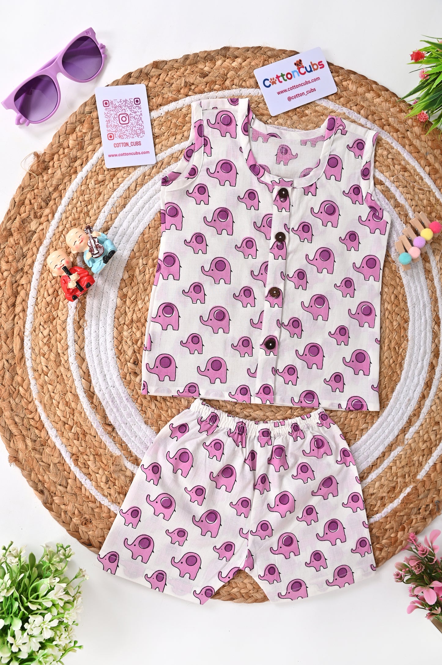 Printed Jhabla Set – 100% Cotton Comfort