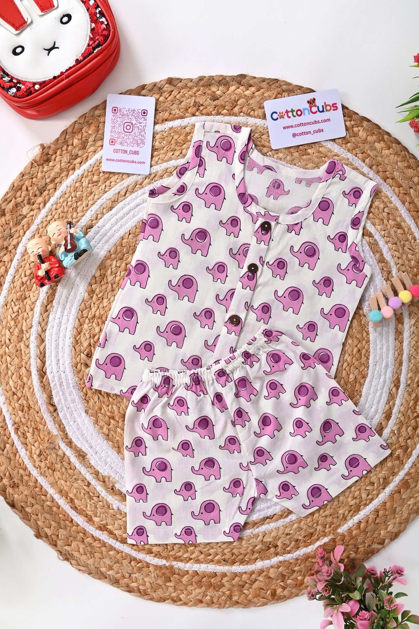 Printed Jhabla Set – 100% Cotton Comfort