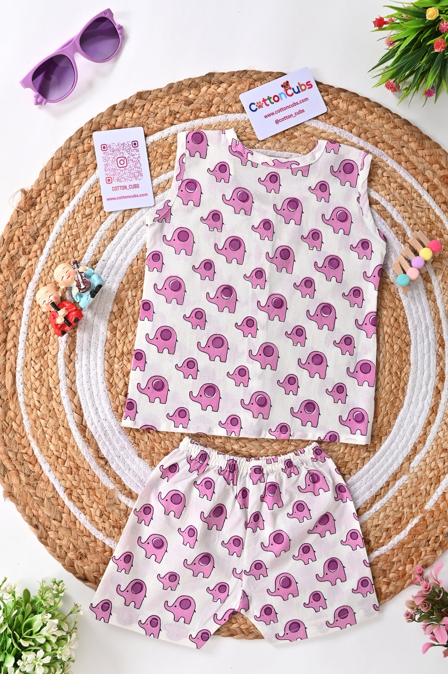 Printed Jhabla Set – 100% Cotton Comfort