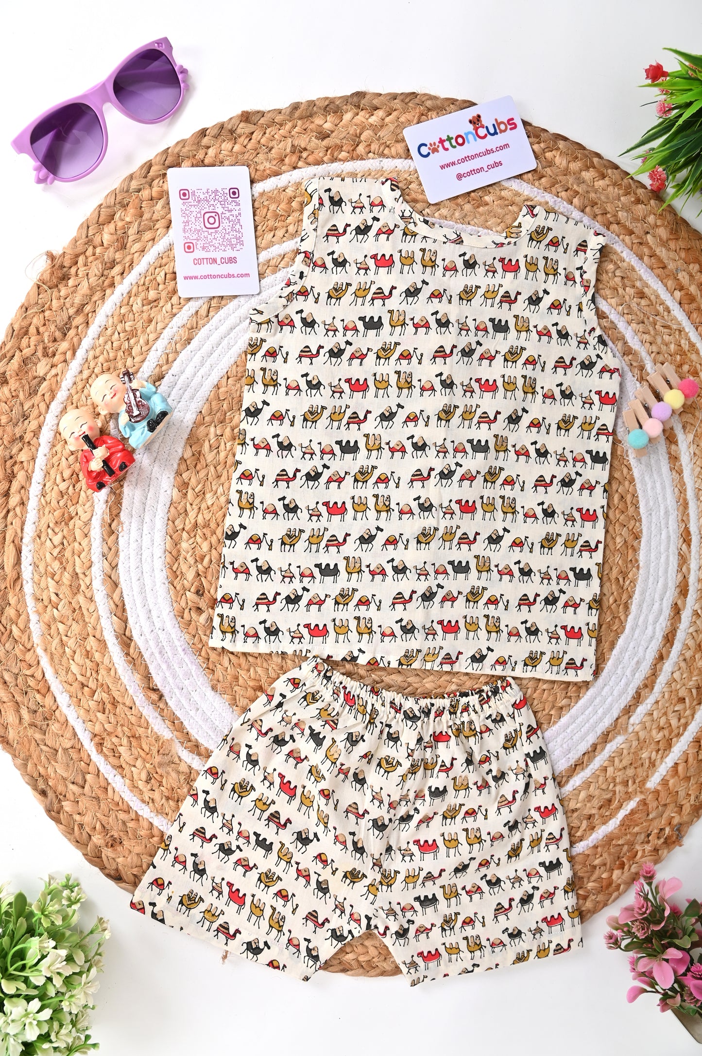 Printed Jhabla Set – 100% Cotton Comfort