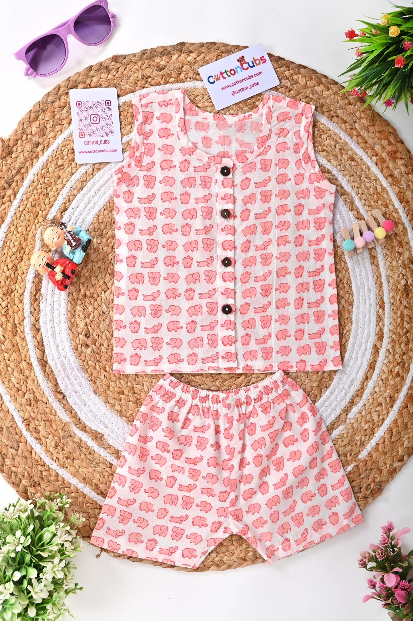 Printed Jhabla Set – 100% Cotton Comfort
