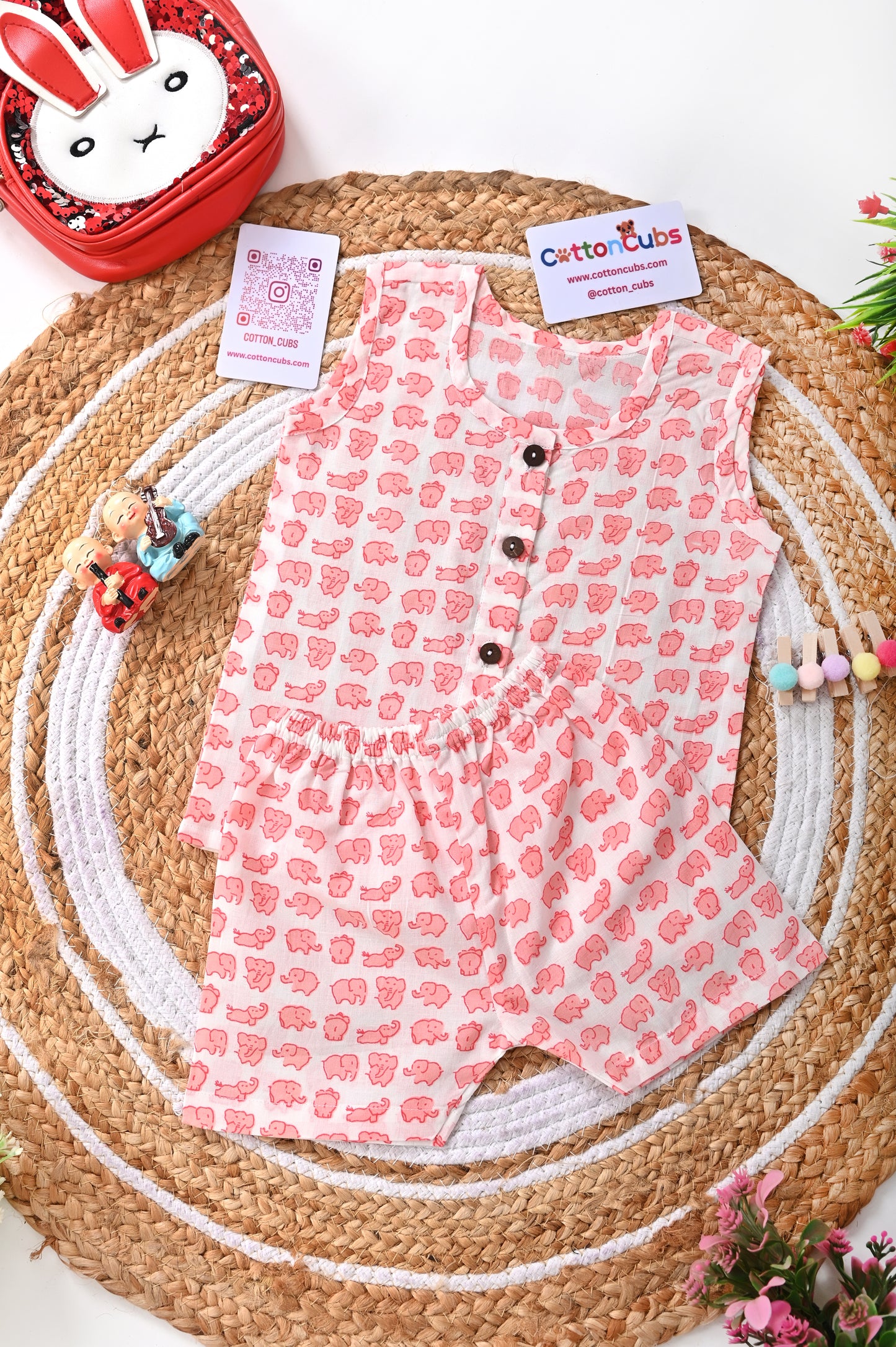 Printed Jhabla Set – 100% Cotton Comfort