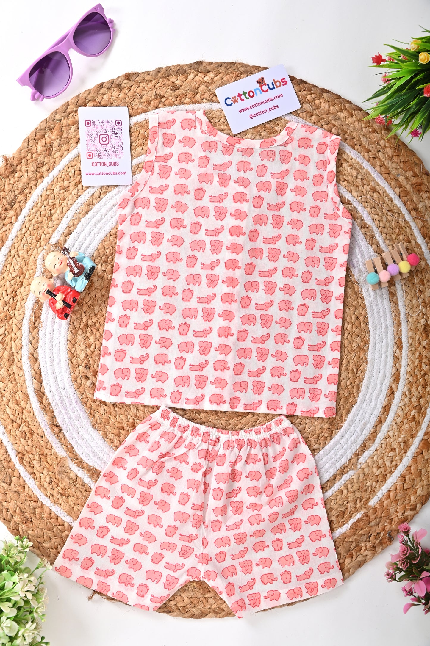 Printed Jhabla Set – 100% Cotton Comfort