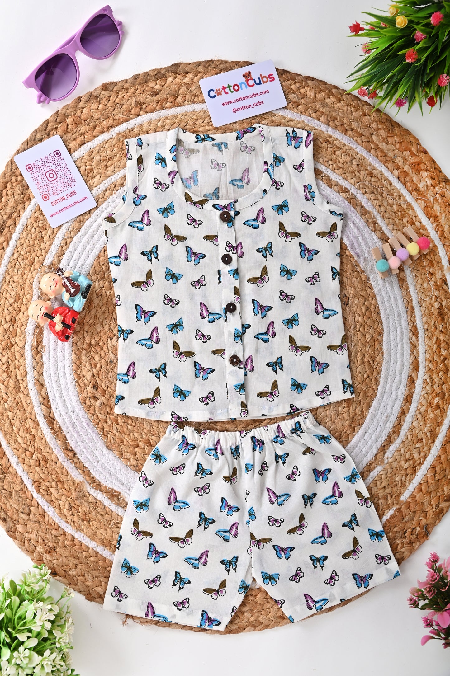 Printed Jhabla Set – 100% Cotton Comfort